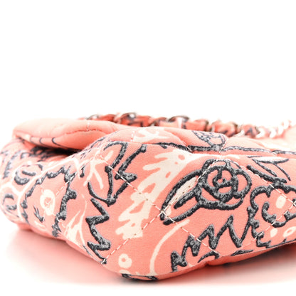 Chanel Cotton Quilted Small Bandana Single Flap Pink 9 of 10