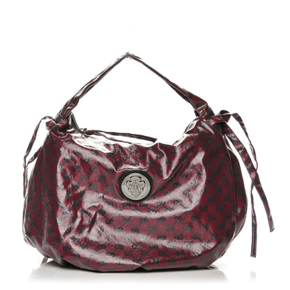 Gucci Crystal Monogram Medium Hysteria Hobo Light Cherry Black 1 of 7