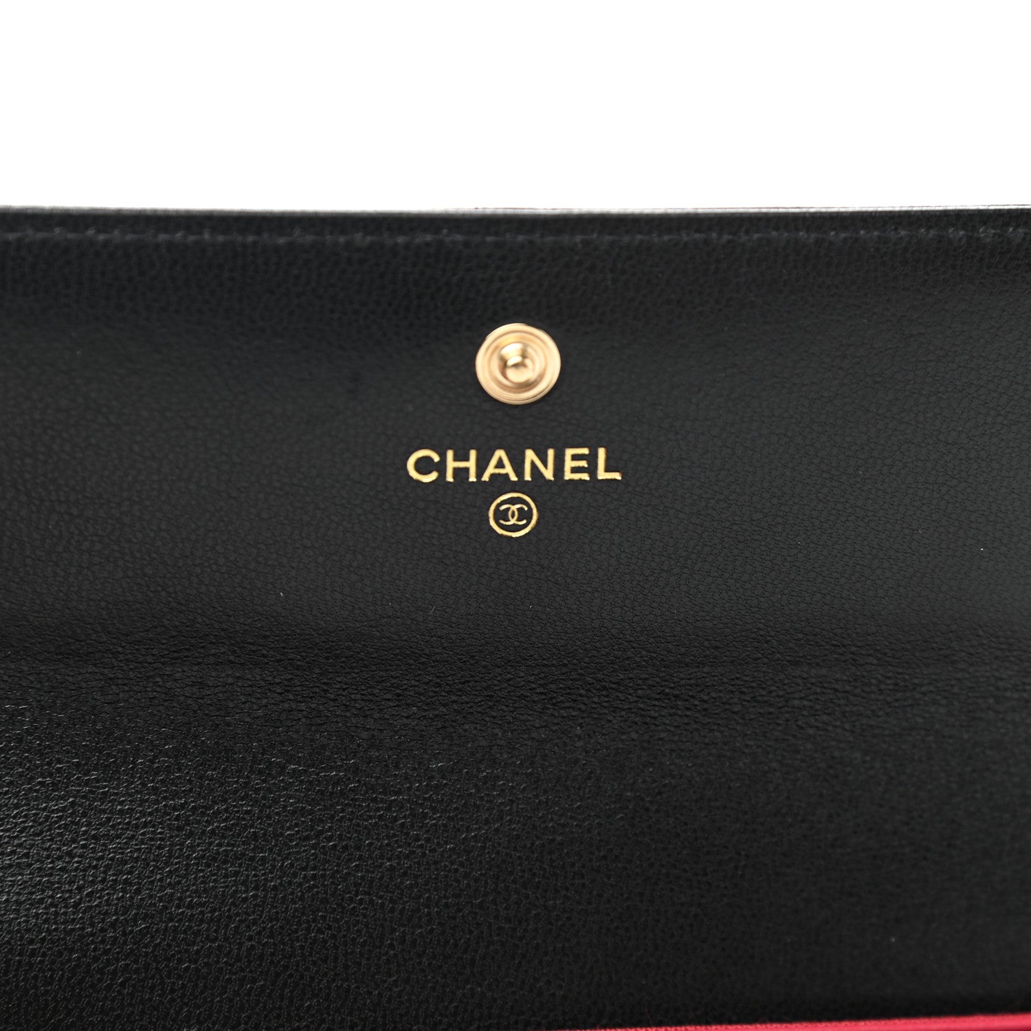 Chanel Shiny Goatskin Quilted Chanel 19 Flap Wallet Black 6 of 8