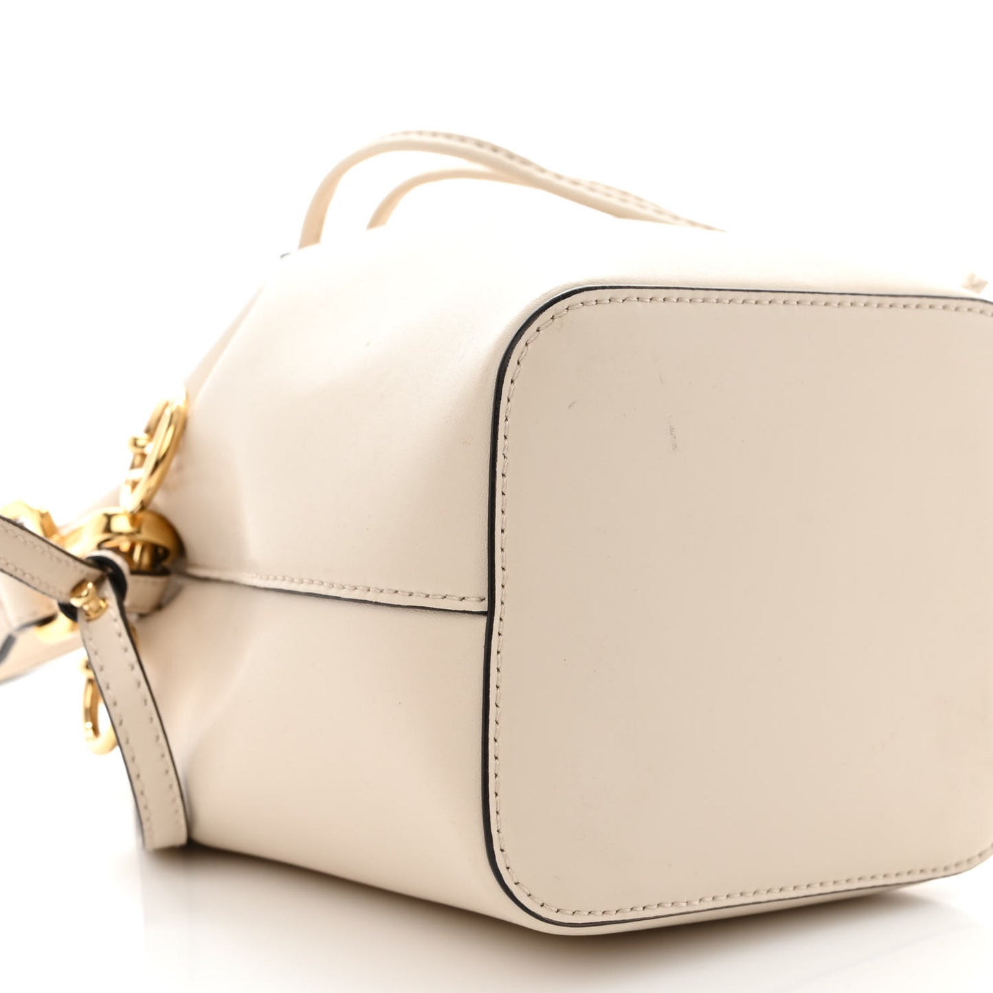 Vitello Cruise F is Fendi Mini Mon Tresor Bucket Bag Optical White