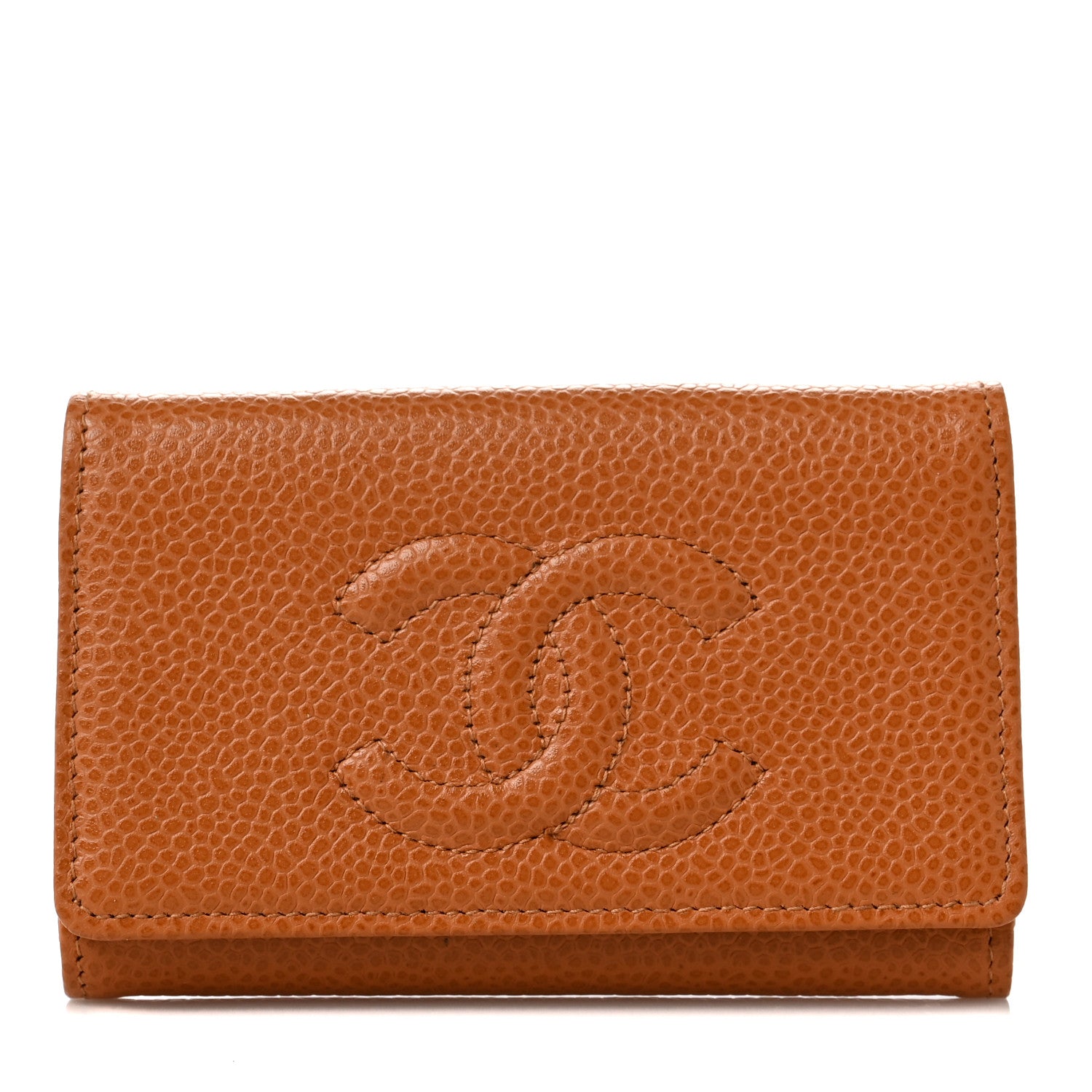 Chanel Caviar Timeless CC 6 Key Holder Case Light Brown 1 of 9