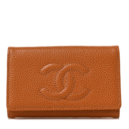 Chanel Caviar Timeless CC 6 Key Holder Case Light Brown 1 of 9