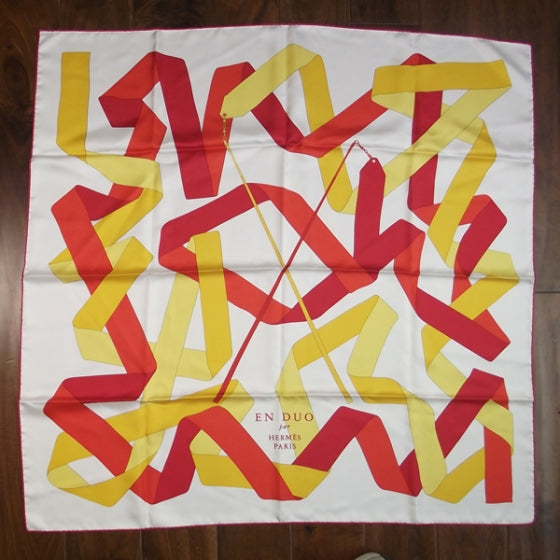 Hermes Silk En Duo Scarf 90 1 of 5
