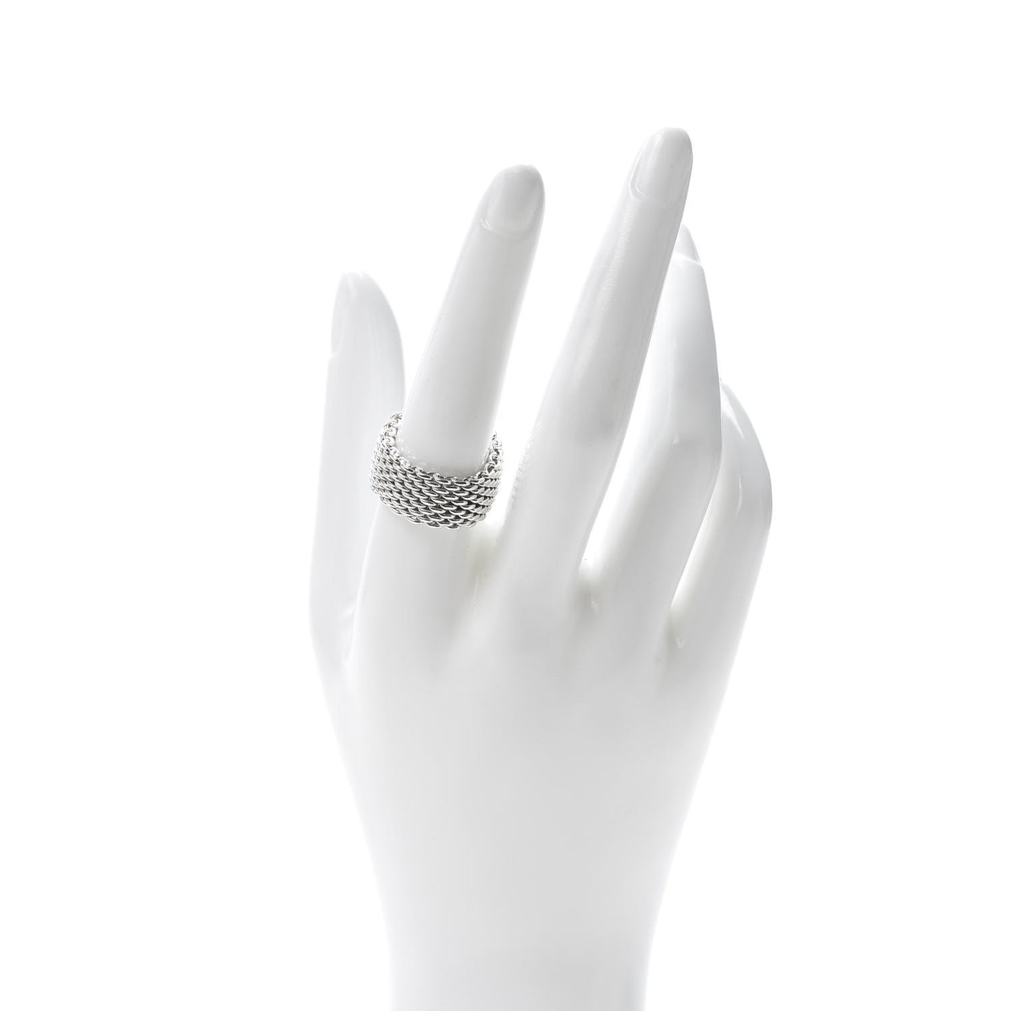 Sterling Silver Somerset Mesh Ring 57 8