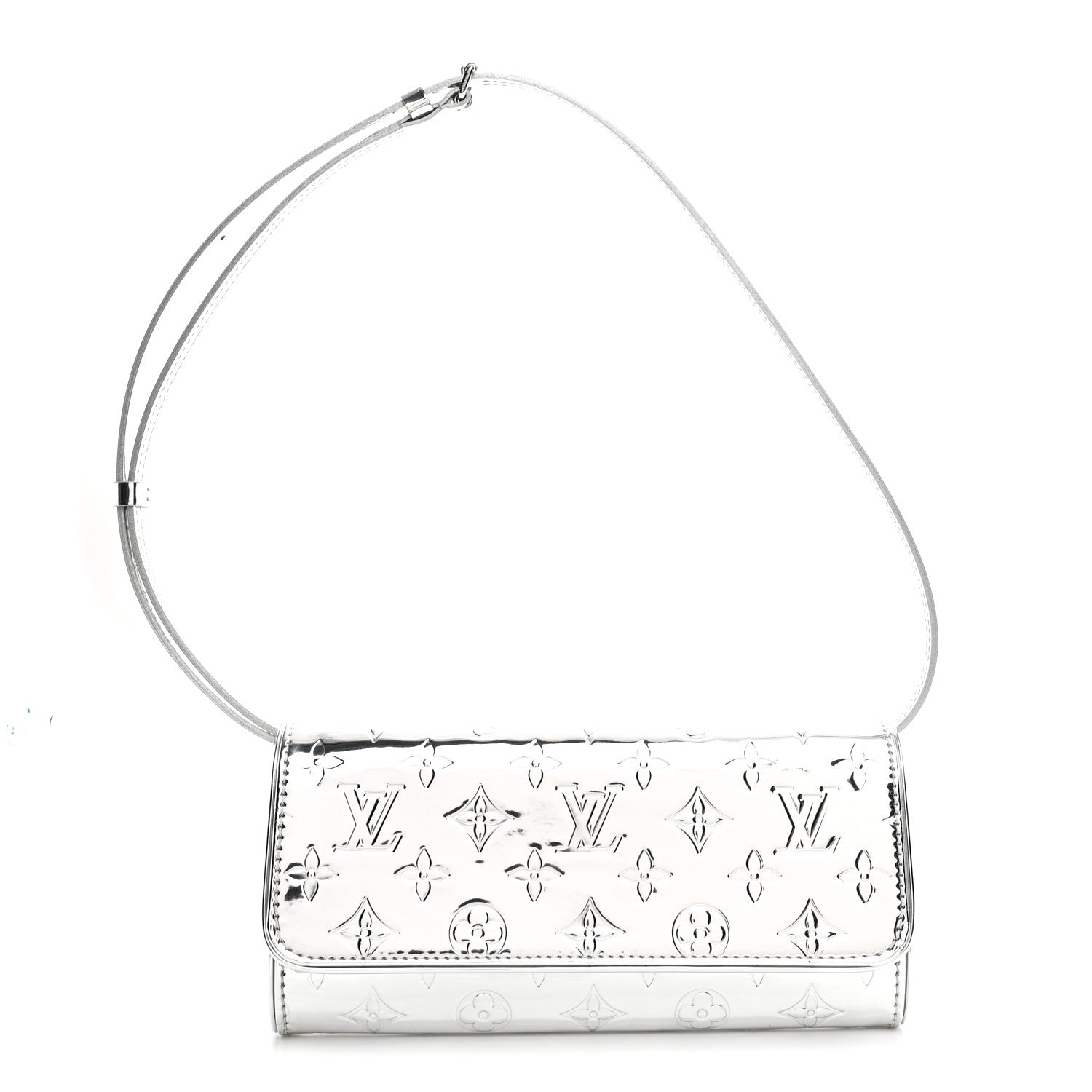 Louis Vuitton Monogram Miroir Pochette Twin Silver 1 of 9