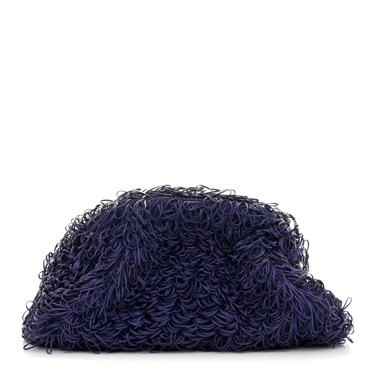 Lambskin The Sponge Pouch Clutch Purple