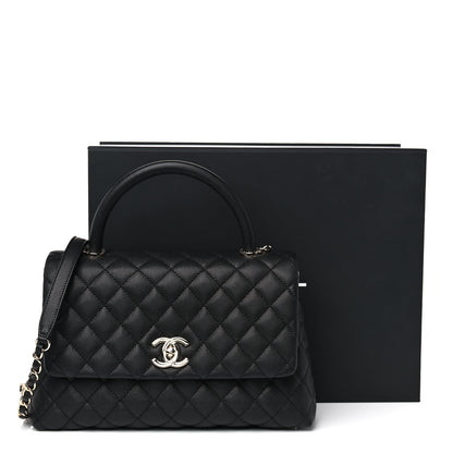 Chanel Caviar Quilted Small Coco Handle Flap Black 12 of 12