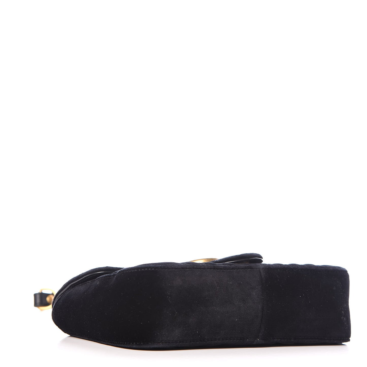 Velvet Matelasse Mini GG Marmont Shoulder Bag Black