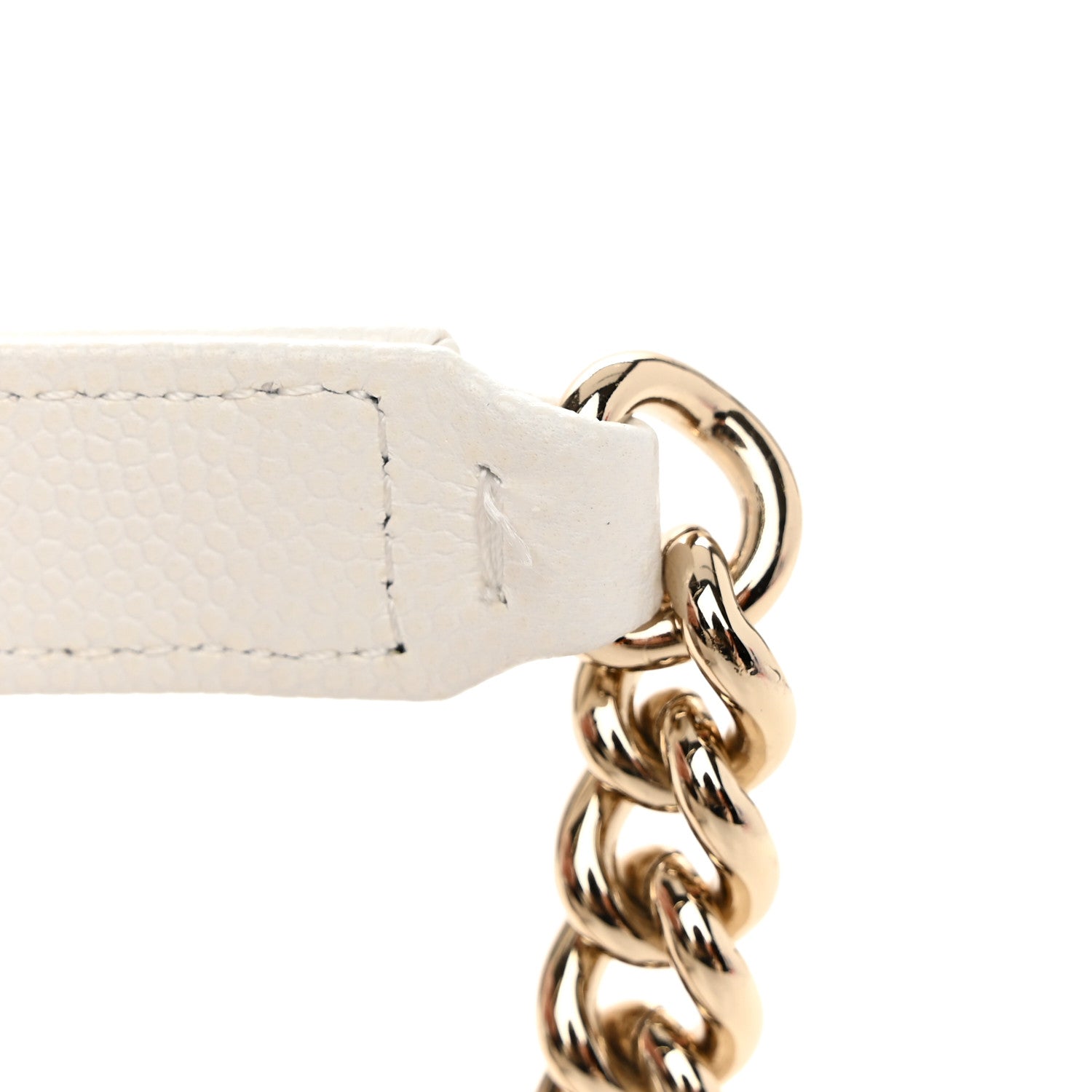 Chanel Caviar Quilted Boy Wallet On Chain WOC White 12 of 12