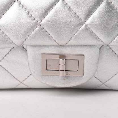 Chanel Metallic Lambskin Quilted 2.55 Reissue 227 Flap Silver 8 of 14