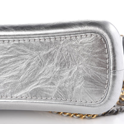 Chanel Metallic Aged Calfskin Quilted Medium Gabrielle Silver 8 of 11