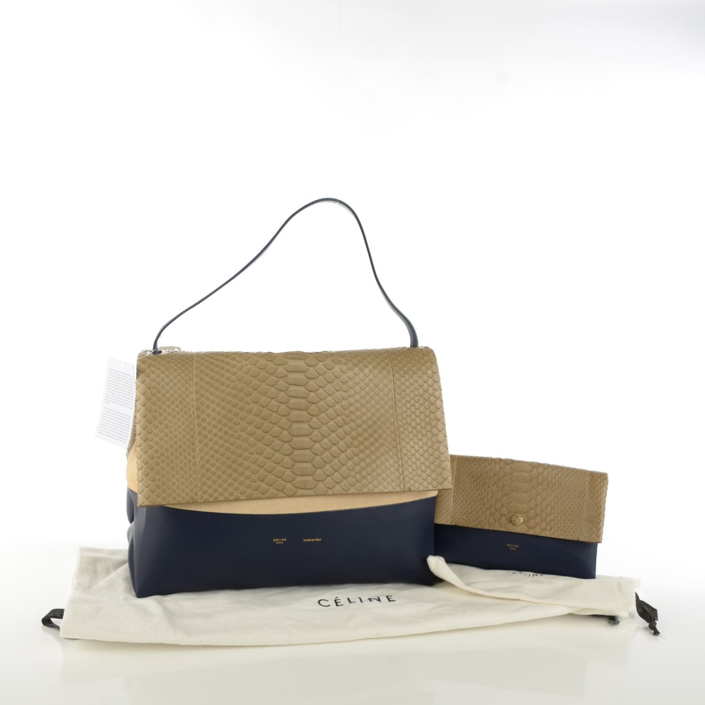 Python Smooth Calfskin All Soft Shoulder Bag