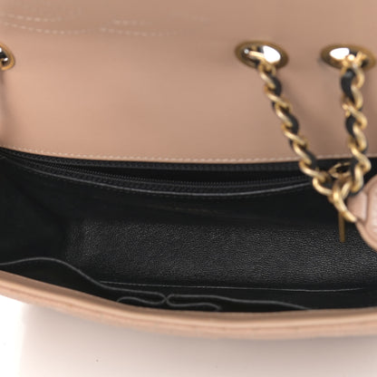Chanel Caviar Quilted Small CC Filigree Flap Beige Black 5 of 17