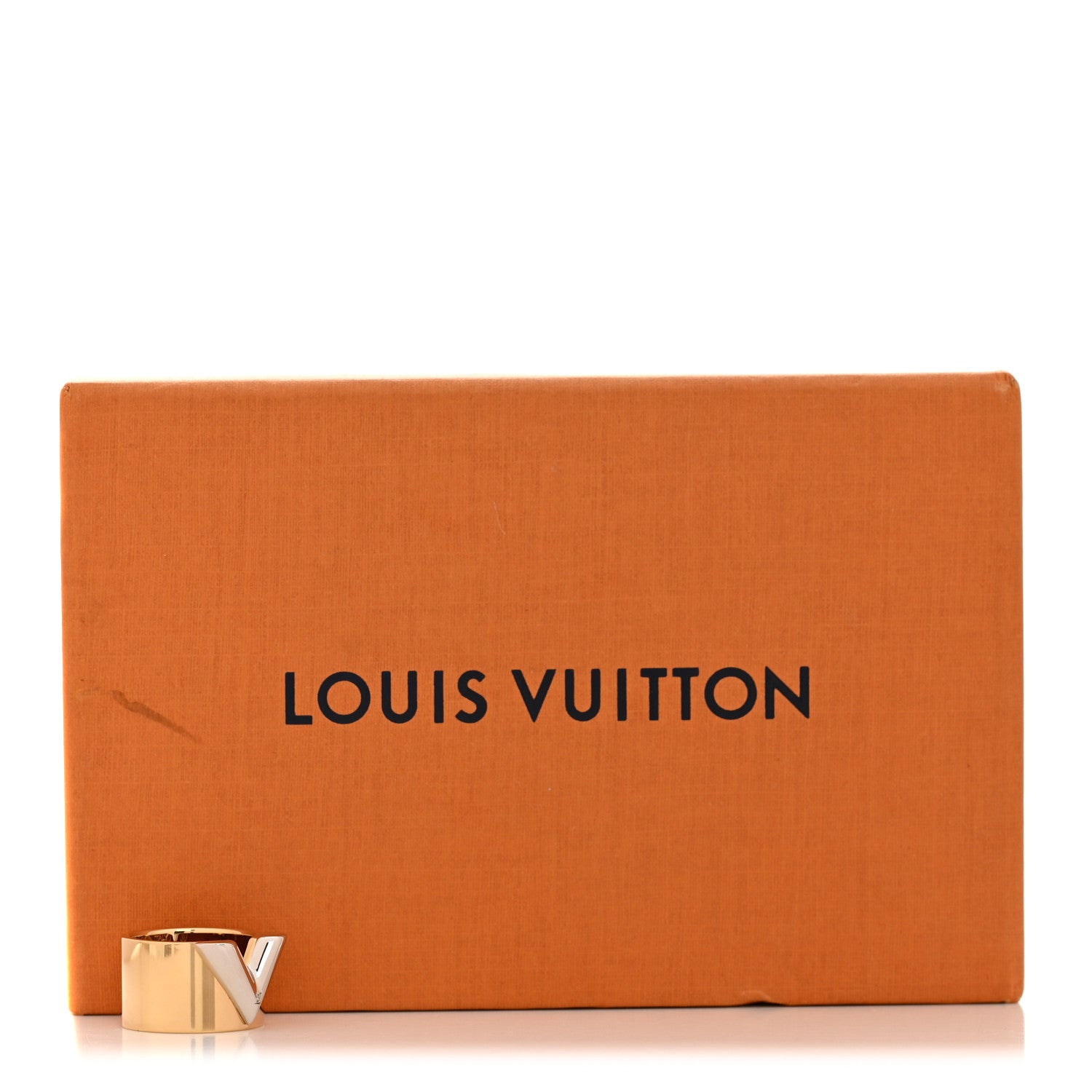 Louis Vuitton Brass Essential V Ring M Gold Silver 1842974