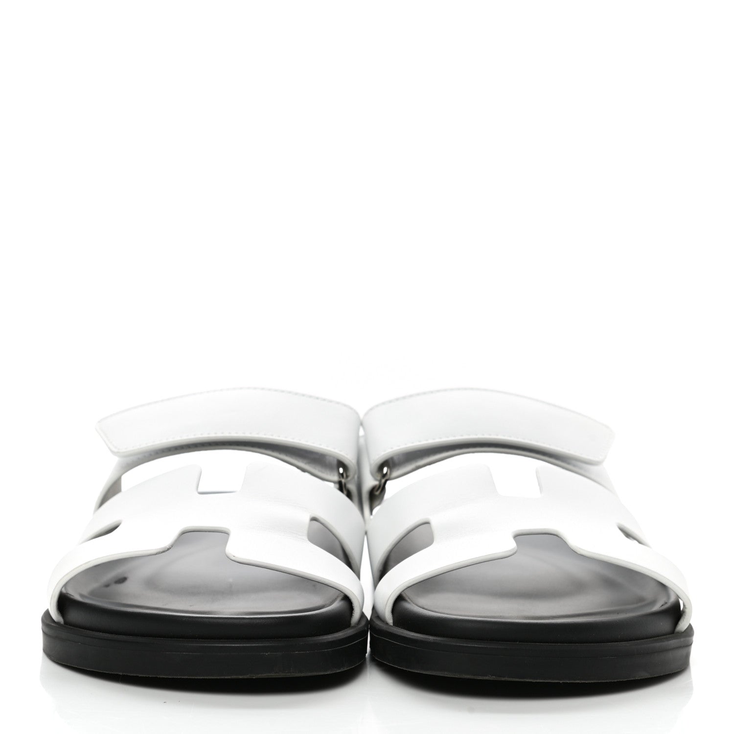 Hermes Calfskin Womens Chypre Sandals 36 White 2 of 9