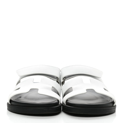Hermes Calfskin Womens Chypre Sandals 36 White 2 of 9