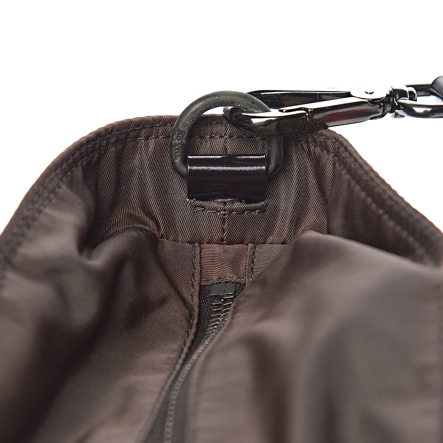 Tessuto Nylon Spazzolato Tote Brown