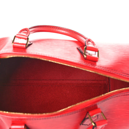 Louis Vuitton Epi Speedy 30 Castillan Red 5 of 10