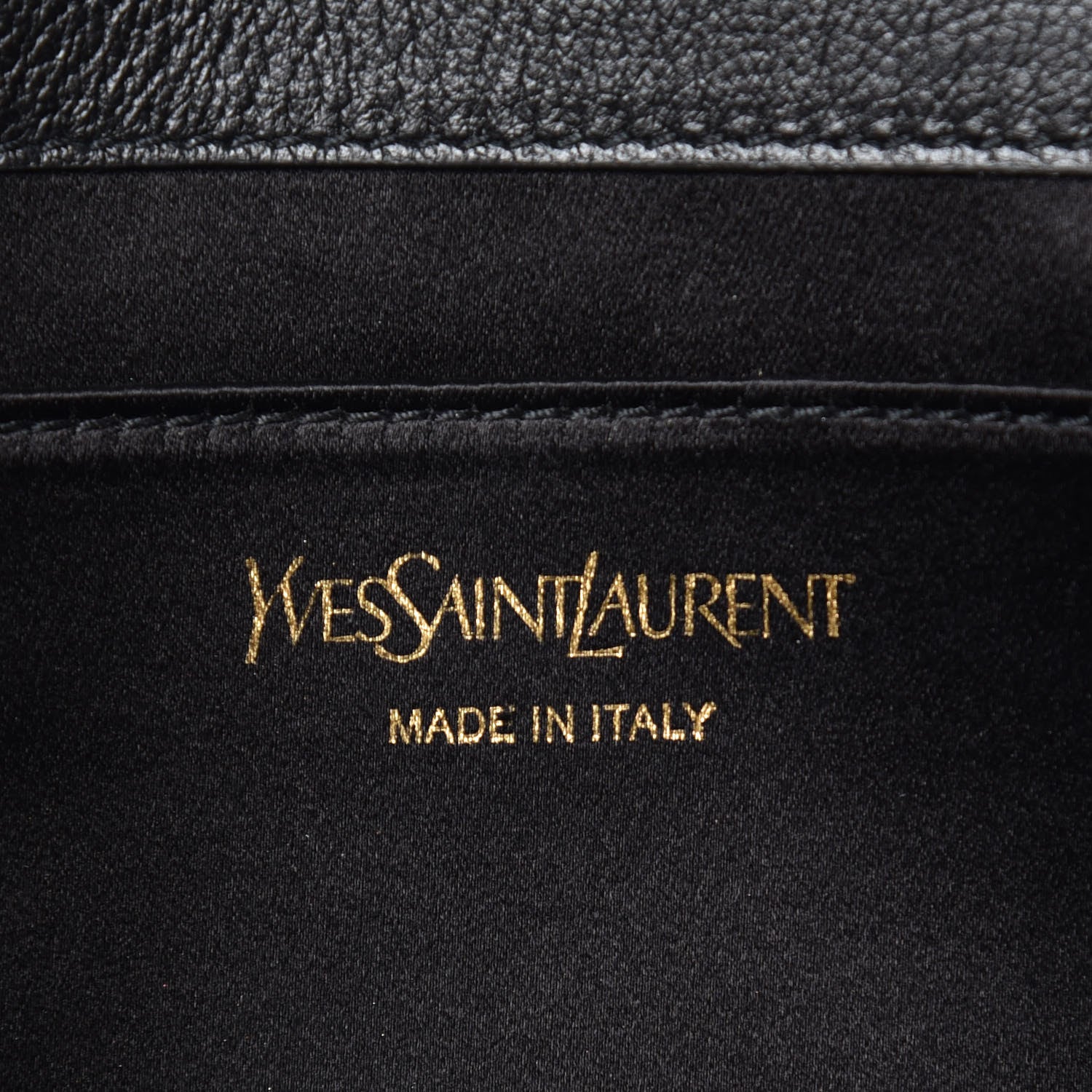 Saint Laurent Calfskin Monogram Large Belle De Jour Clutch Black 6 of 13