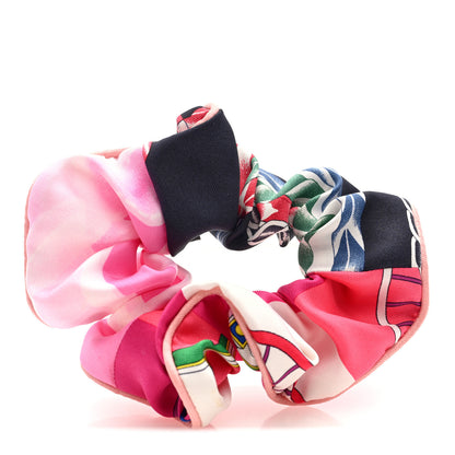 Hermes Silk Claudia Scrunchie Multicolore 3 of 5