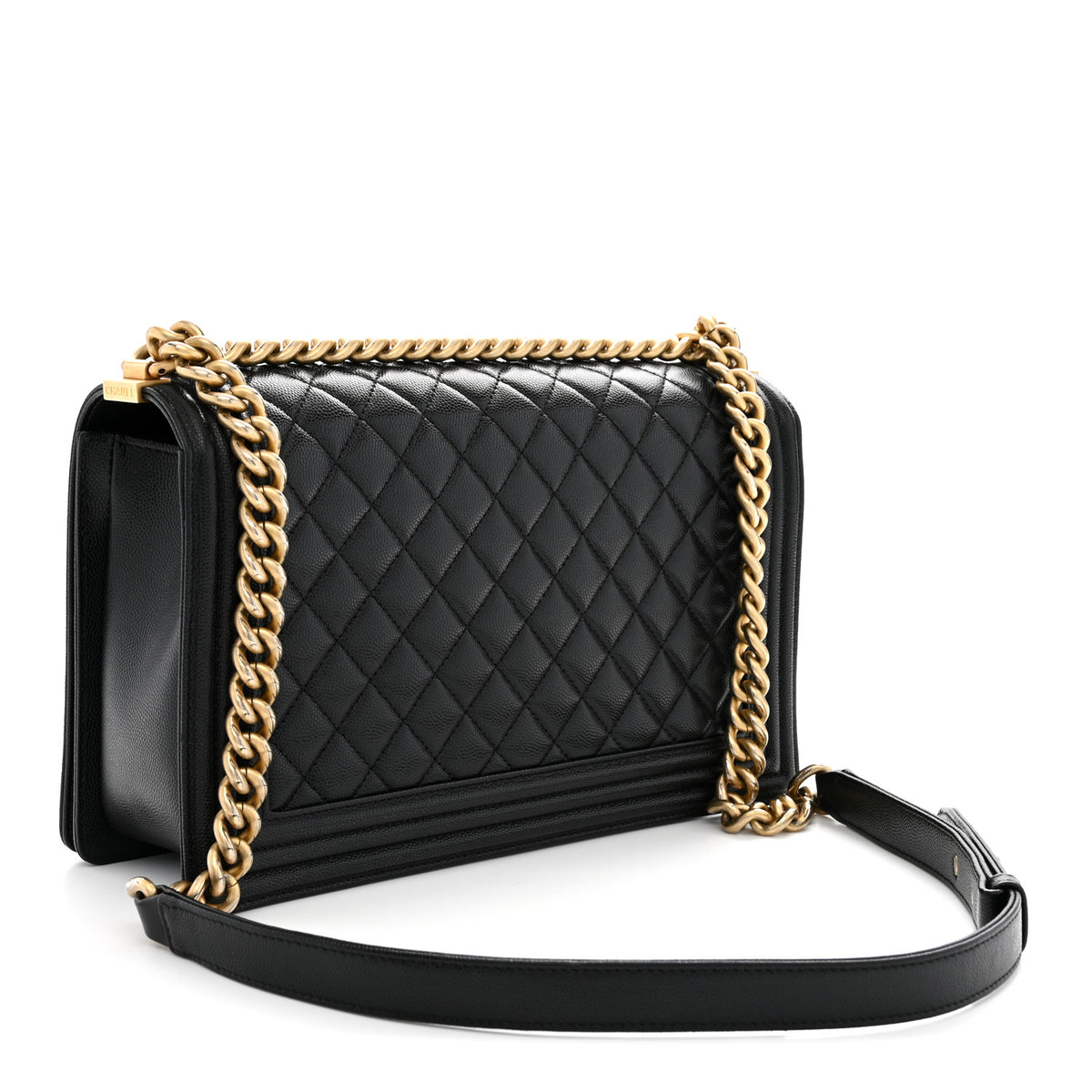 Chanel Caviar Quilted New Medium Boy Flap Black 3 of 12
