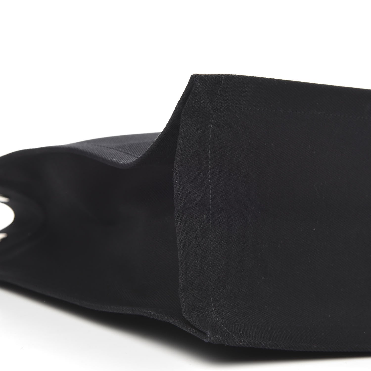 Saint Laurent Linen Calfskin Rive Gauche Tote Black 7 of 8