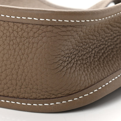 Hermes Taurillon Clemence Amazone Evelyne TPM Etoupe Bleu Indigo 9 of 9