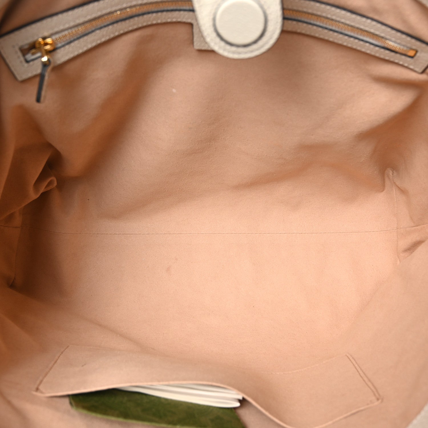 Gucci GG Supreme Monogram Textured Dollar Calfskin Web Medium Ophidia Shopping Tote Beige Ebony Mystic White 5 of 10