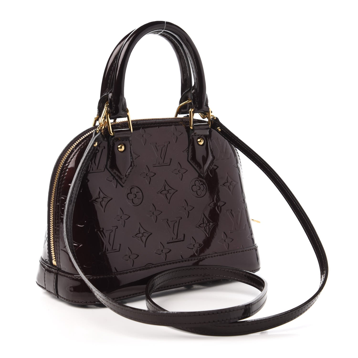 Louis Vuitton Vernis Alma BB Amarante 3 of 11