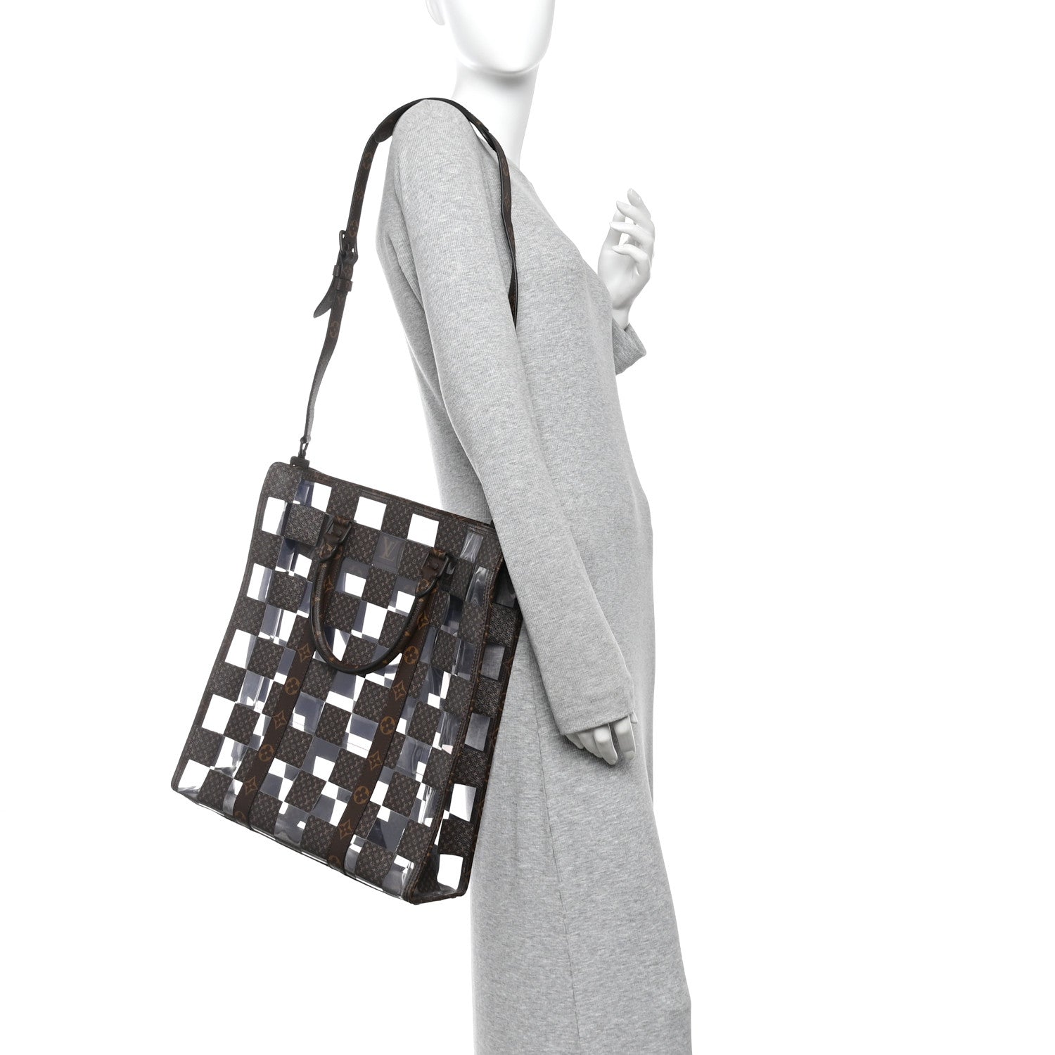 Louis Vuitton PVC Monogram Chess Sac Plat 2 of 10