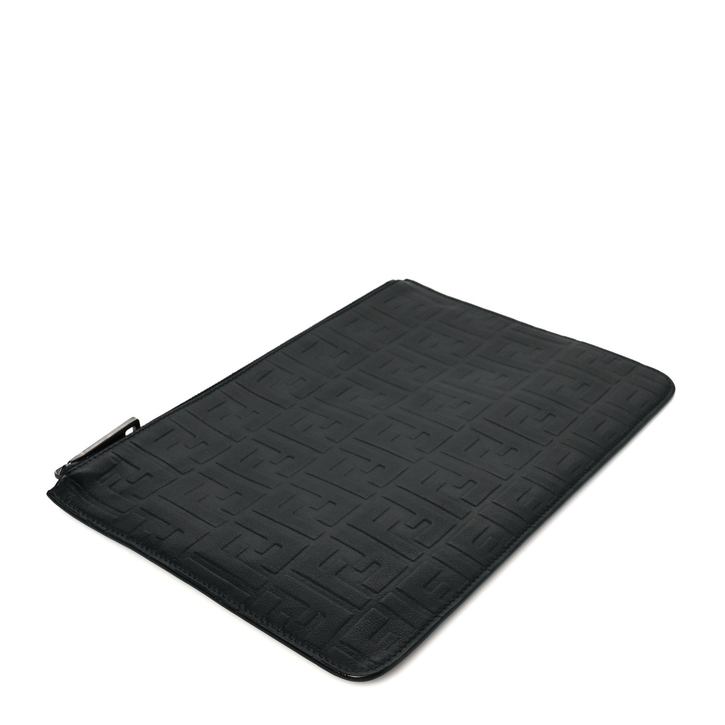 Vitello Grace FF 1974 Embossed Pouch Black