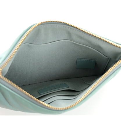 Chanel Goatskin Quilted Small Chanel 19 Pouch Light Blue 5 of 7