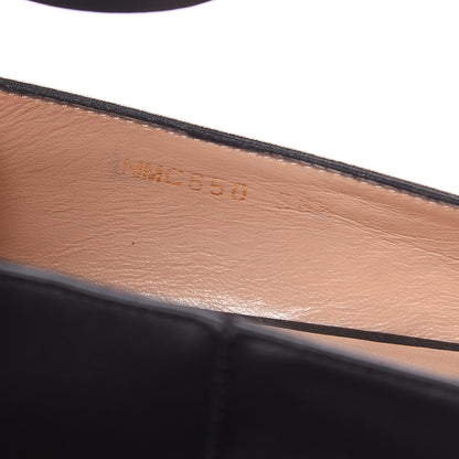 Valentino Garavani Calfskin Ballerina Ankle Strap Flats 38.5 Black 9 of 9