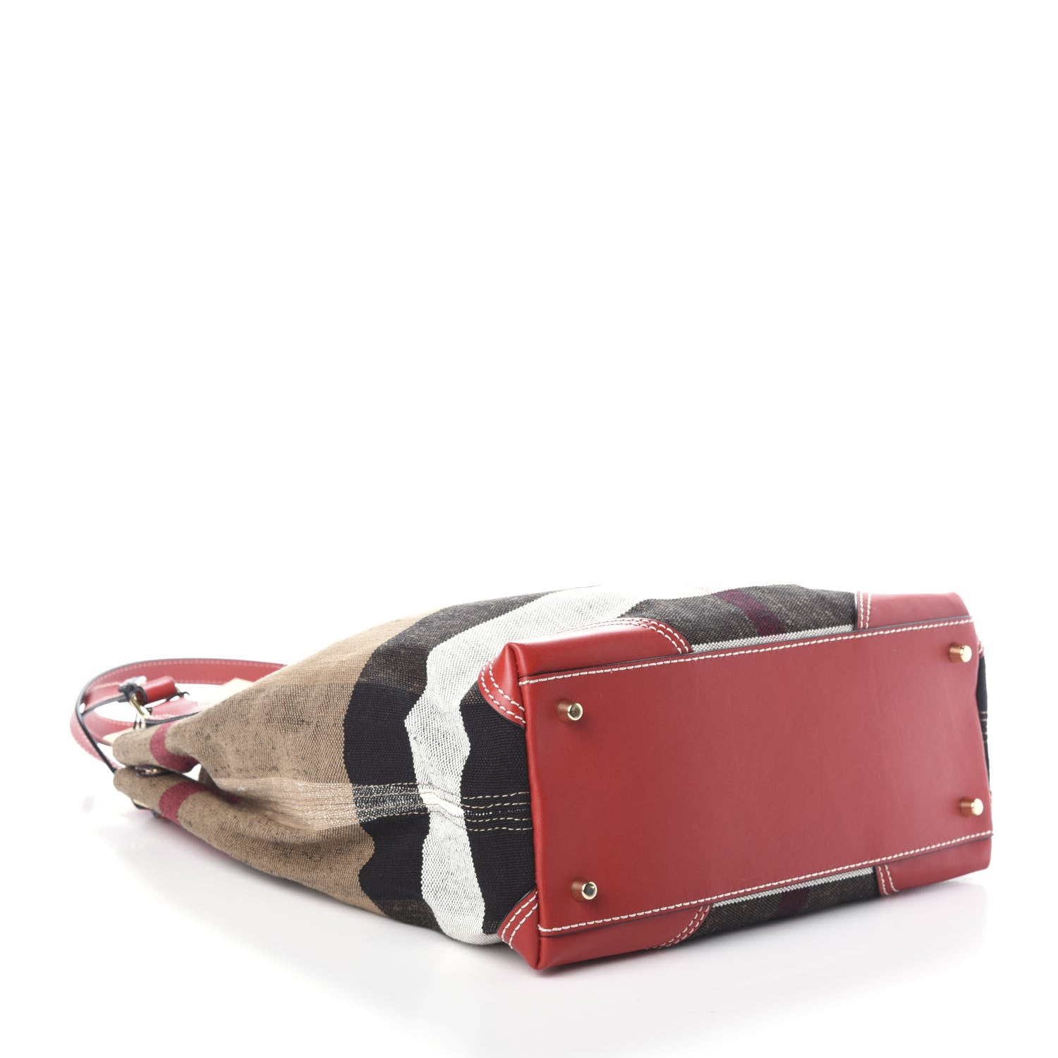 Burberry Canvas Mega Check Medium Maidstone Cadmium Red 4 of 9