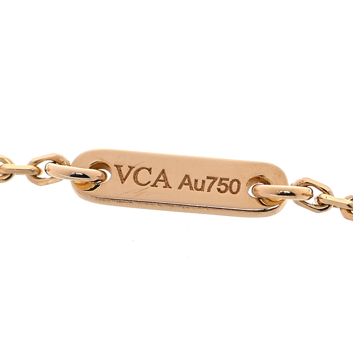 18K Yellow Gold Mother of Pearl Sweet Alhambra Bracelet
