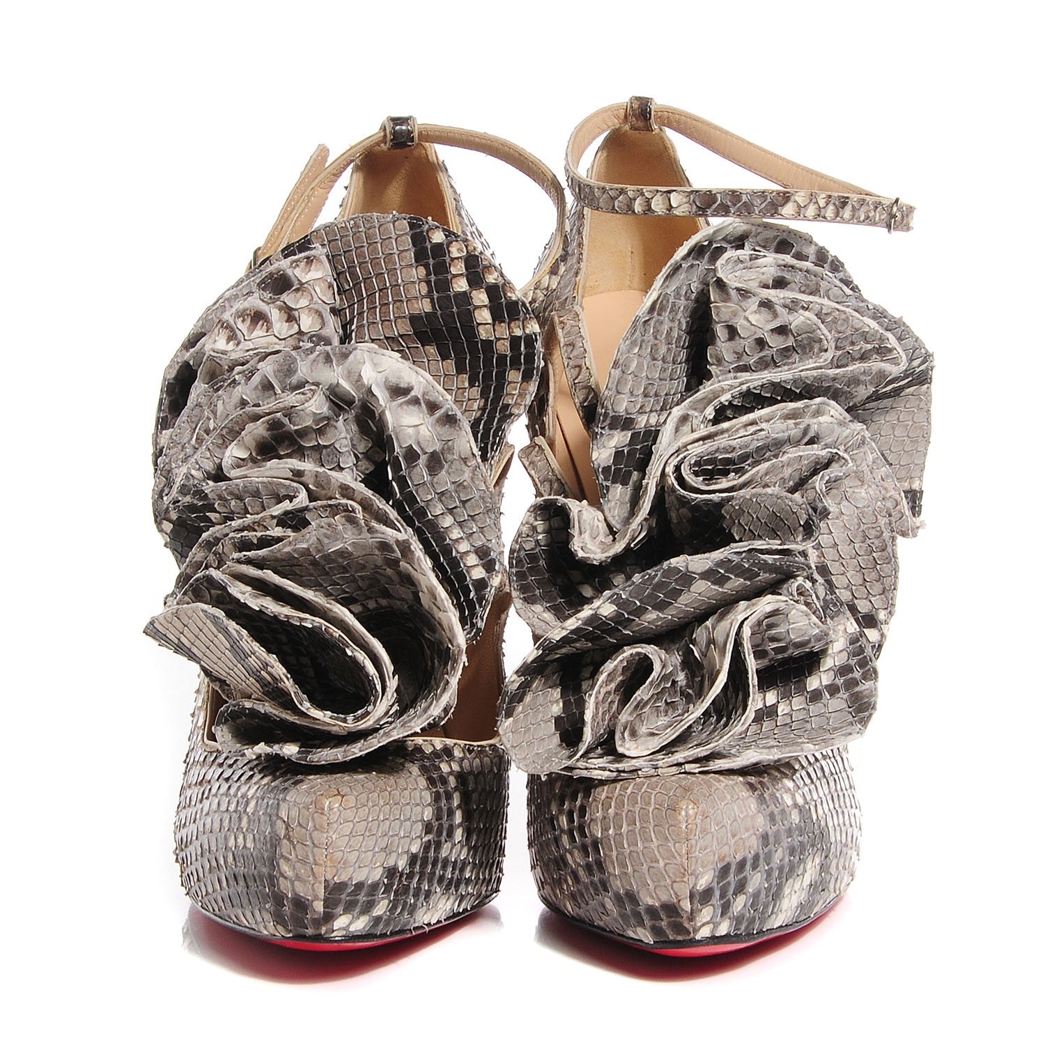 Christian Louboutin Python Dillian 120 Pumps 41 Opaco 7 of 7
