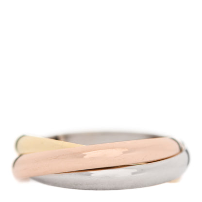 Cartier 18K Pink Yellow White Gold Classic Trinity Ring 55 7.25 3 of 5