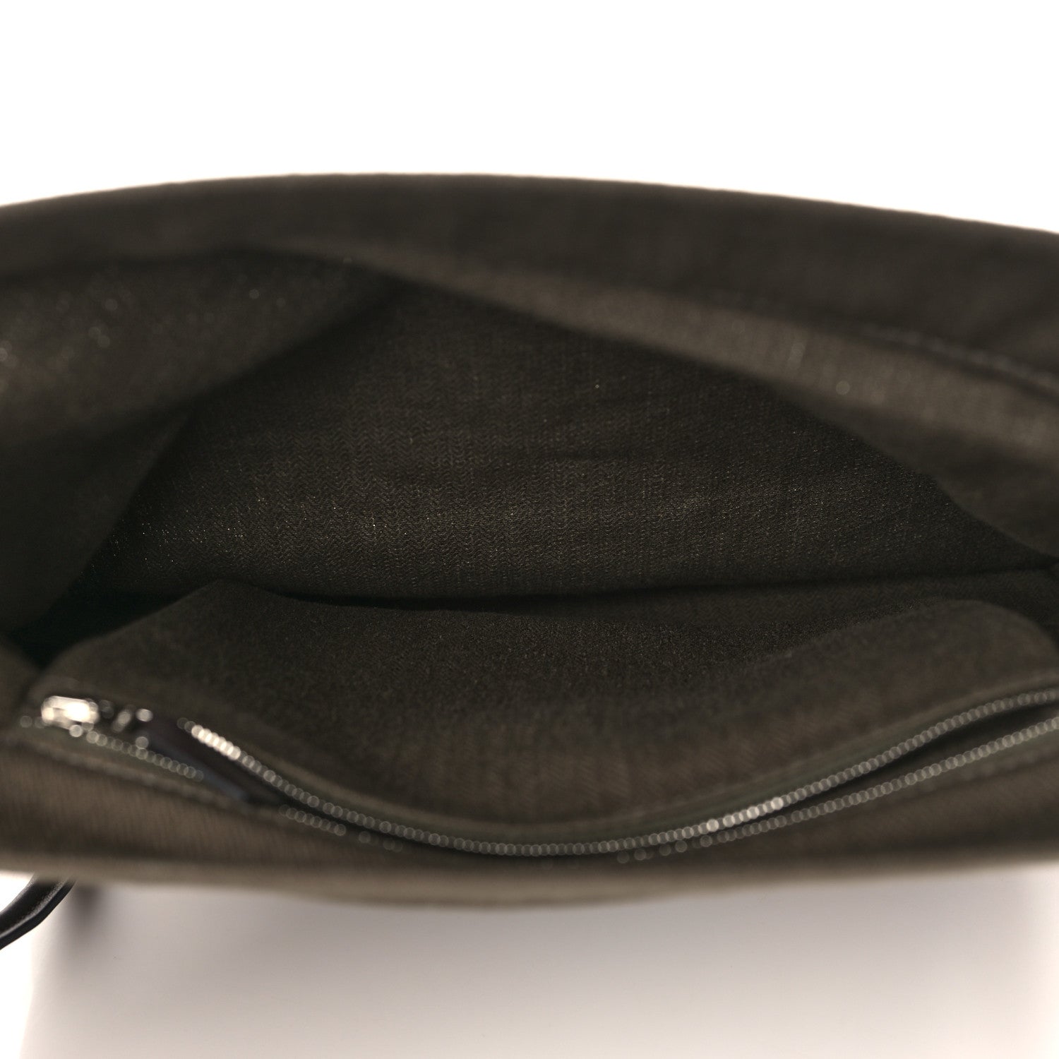 Hermes Herringbone Canvas Swift Maline Bag Kaki Ebene 5 of 8