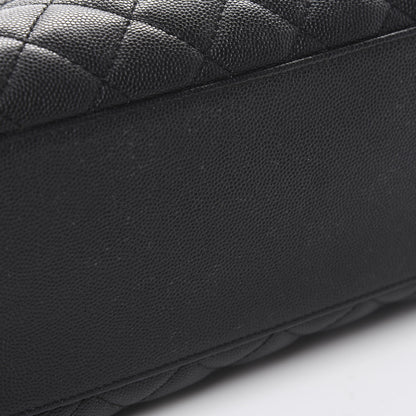 Chanel Caviar Quilted Large Coco Handle Flap Black 10 of 11