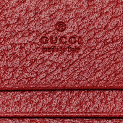 Gucci GG Supreme Monogram Flora Web Ophidia Card Case Red 6 of 8