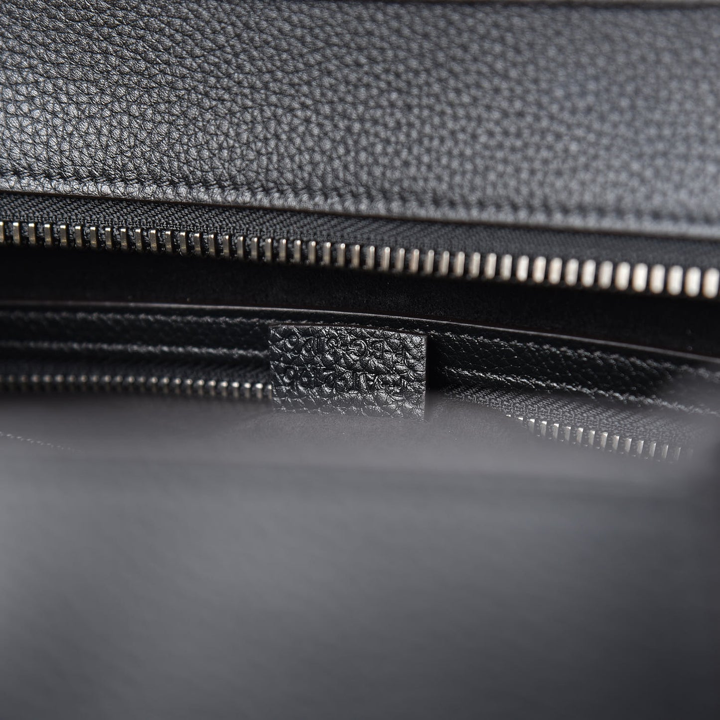 Drummed Calfskin Mini Luggage Black