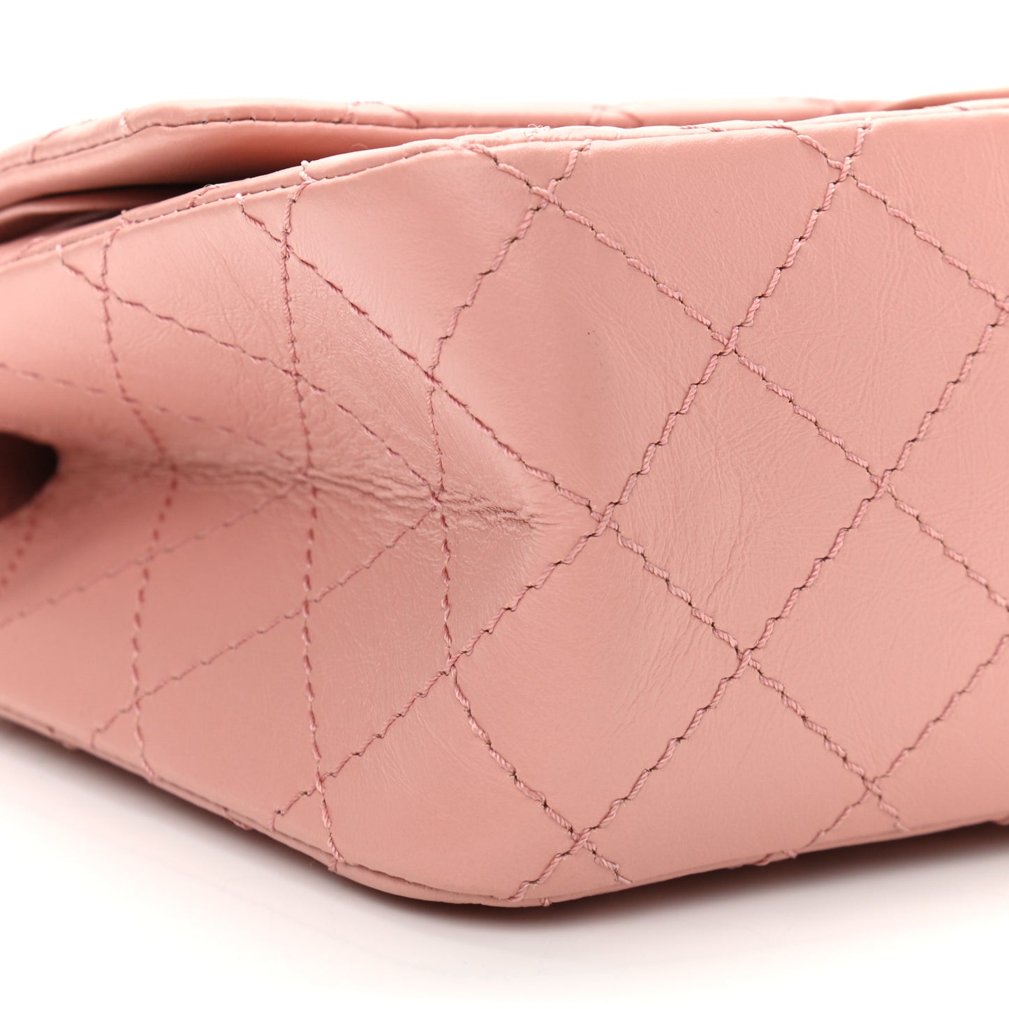 Aged Calfskin Quilted 2.55 Reissue 225 Flap Pink