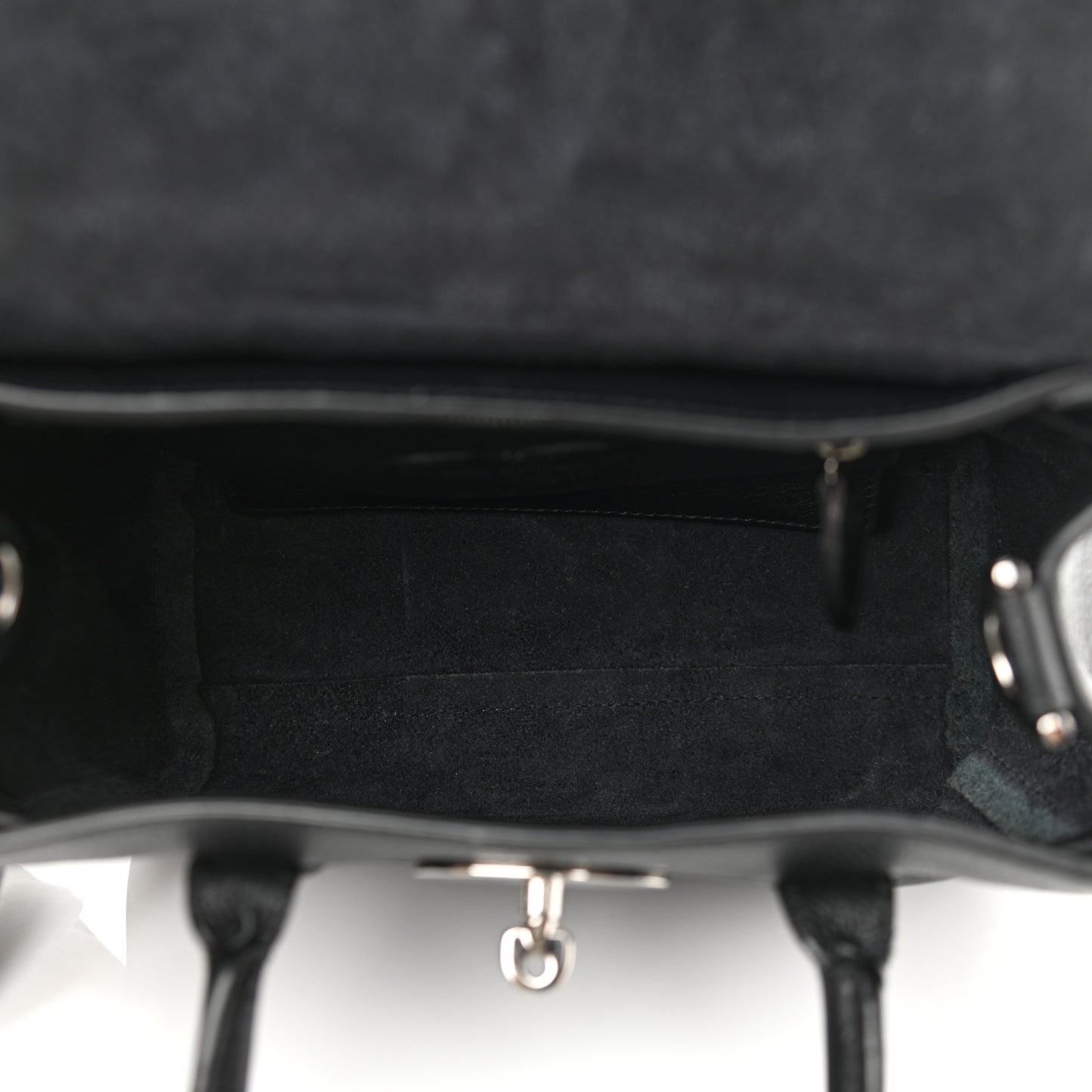 Natural Leather Mini Cara Delevingne Convertible Satchel Black