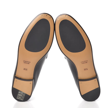 Gucci Calfskin Womens Jordaan Loafers 35.5 Black 5 of 9