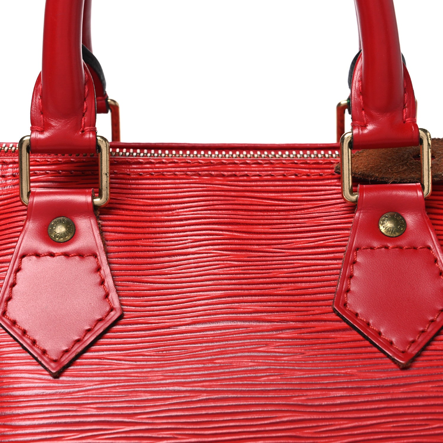 Louis Vuitton Epi Speedy 25 Castillan Red 7 of 9