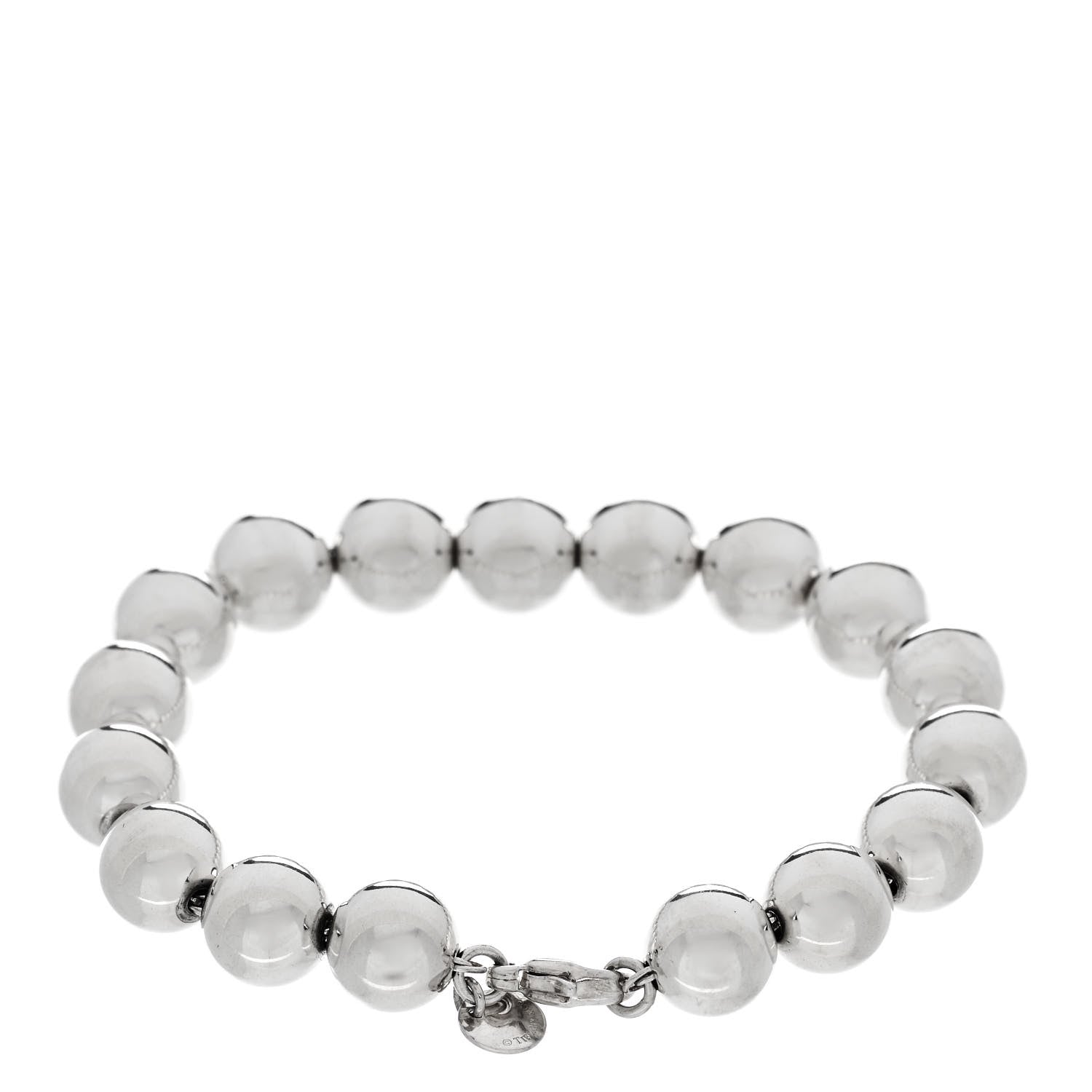 Tiffany Sterling Silver 10mm HardWear Ball Bracelet 2 of 4