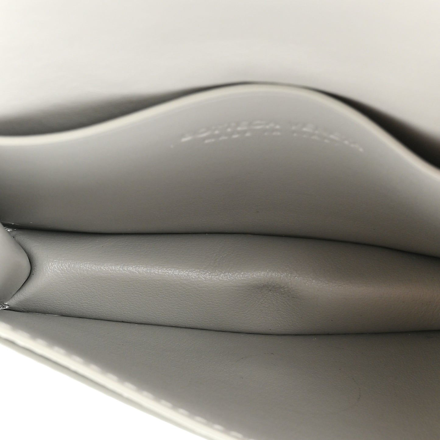 Nappa Intrecciato Card Case Agate Grey