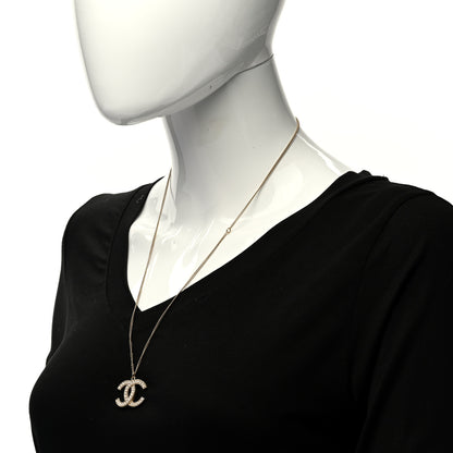 Chanel Pearl CC Pendant Necklace Gold 2 of 5