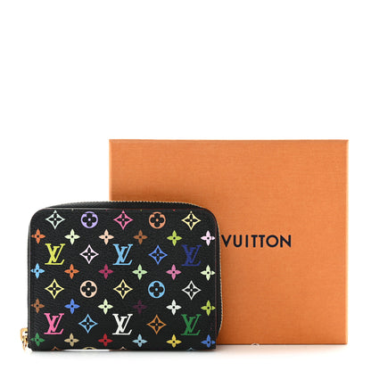 Louis Vuitton Monogram Multicolor Zippy Coin Purse Black Grenade 7 of 7