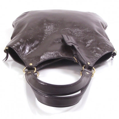 Saint Laurent Patent Tribute Tote Taupe 5 of 10